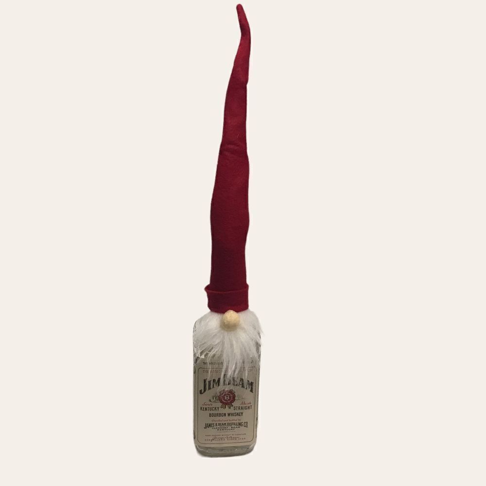 Santa Gnome Bottle Topper Christmas holiday decor decoration accent‎ gift